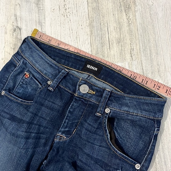 Hudson Bacara Crop Straight Cuffed Jeans Size 24 - Picture 10 of 12
